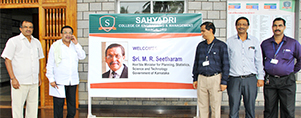 Shri. M R Seetharam, Minister for Planning, Statistics, Science and Technology visits Sahyadri