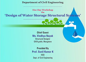 One-Day Workshop on “Design of Water Storage Structural Systems”
