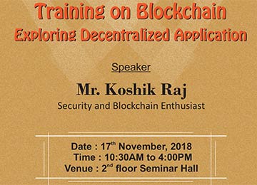 training programme on “Blockchain