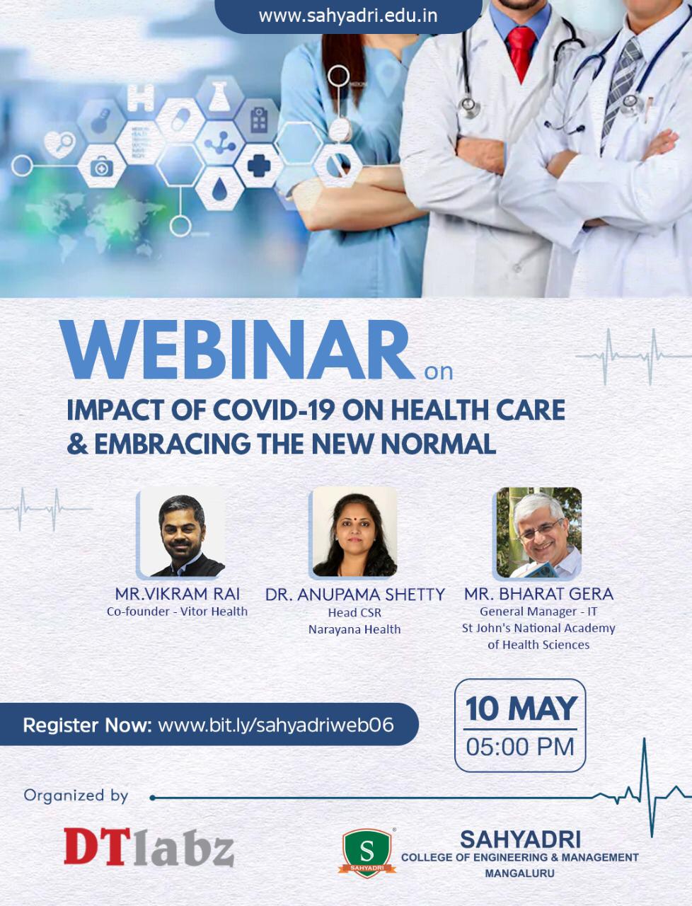 Webinar on IMPACT OF COVID-19 ON HEALTH CARE & EMBRACING THE NEW NORMAL
