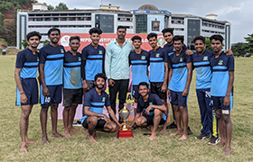 Boys Kho-Kho Team: Runners in VTU Mangaluru Zone Inter-Collegiate Tournament