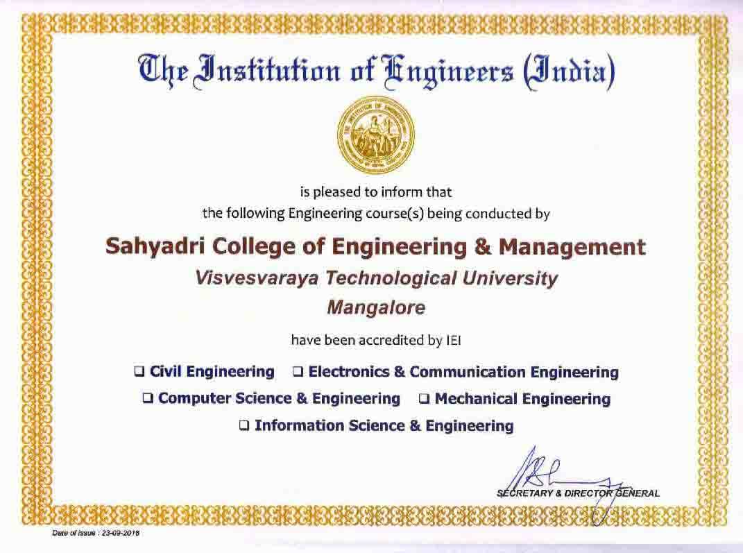 NBA Certificate