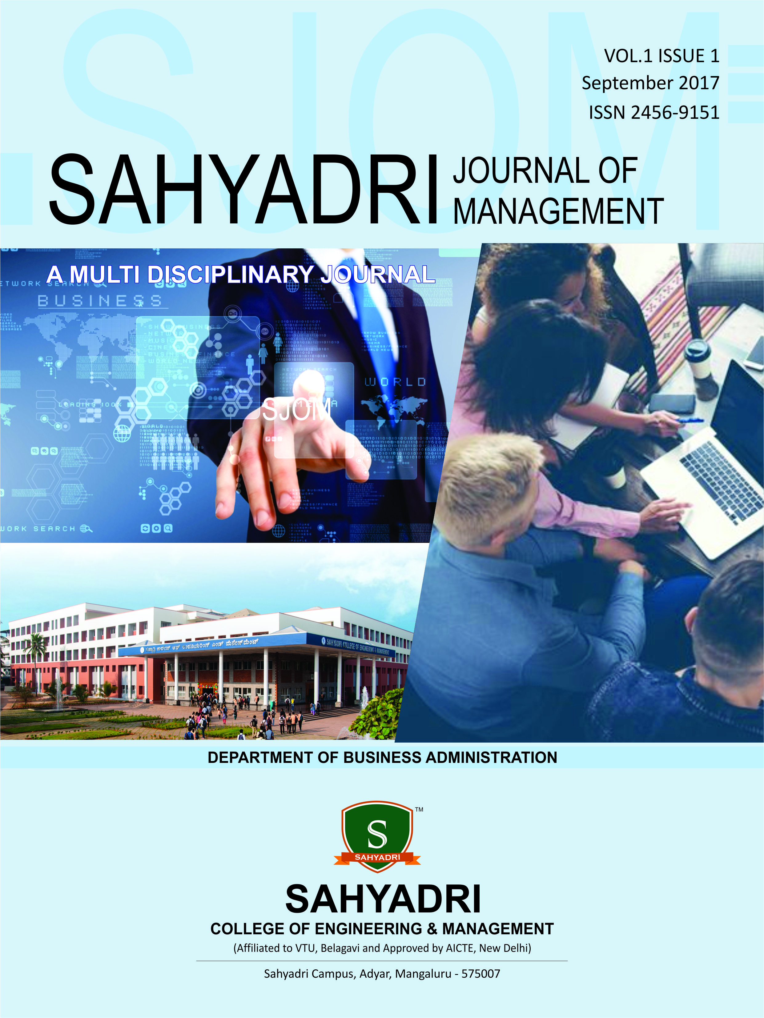 Sahyadri Journal of Management (SJOM) officially launched with Vol. 1, Issue 1