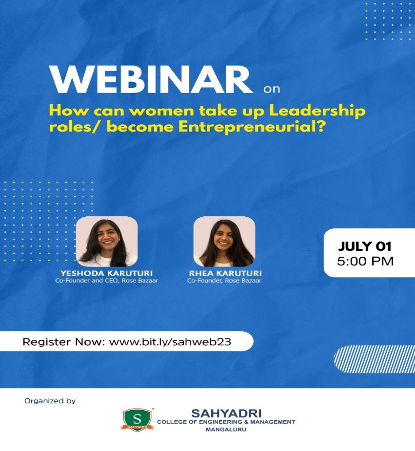 How can women take up leadership roles/become entrepreneurial