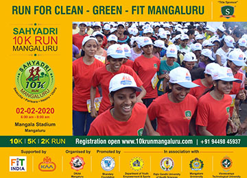Sahyadri 10K Run, Mangaluru – Eight More Days to Go! Block the Date 02-02-2020 