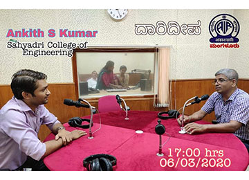 Student Counsellor invited by All India Radio for Special interview