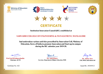 Sahyadri receives 4 Golden Stars by Innovation Cell, Ministry of Education (MoE)