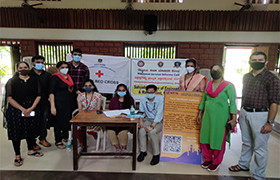 COVID -19 Vaccination drive held at Sahyadri Campus
