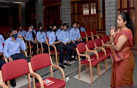 MBA Dept. organized a session on “Communication”